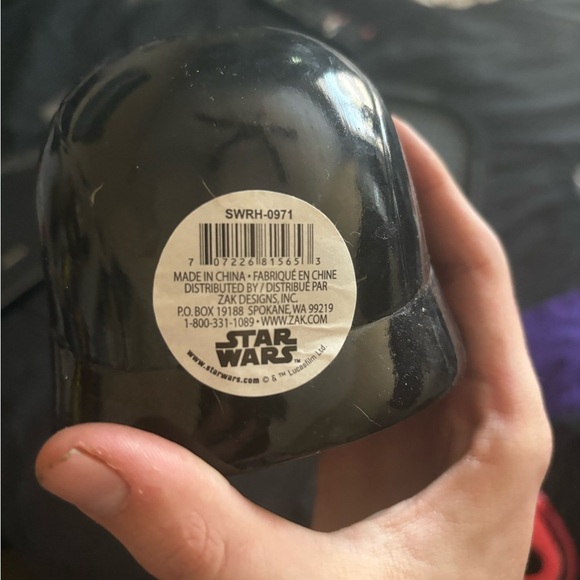 Star Wars Kylo Ren Helmet Ceramic Piggy Bank Money Coin Zak Designs Black Silver - Picture 4 of 6